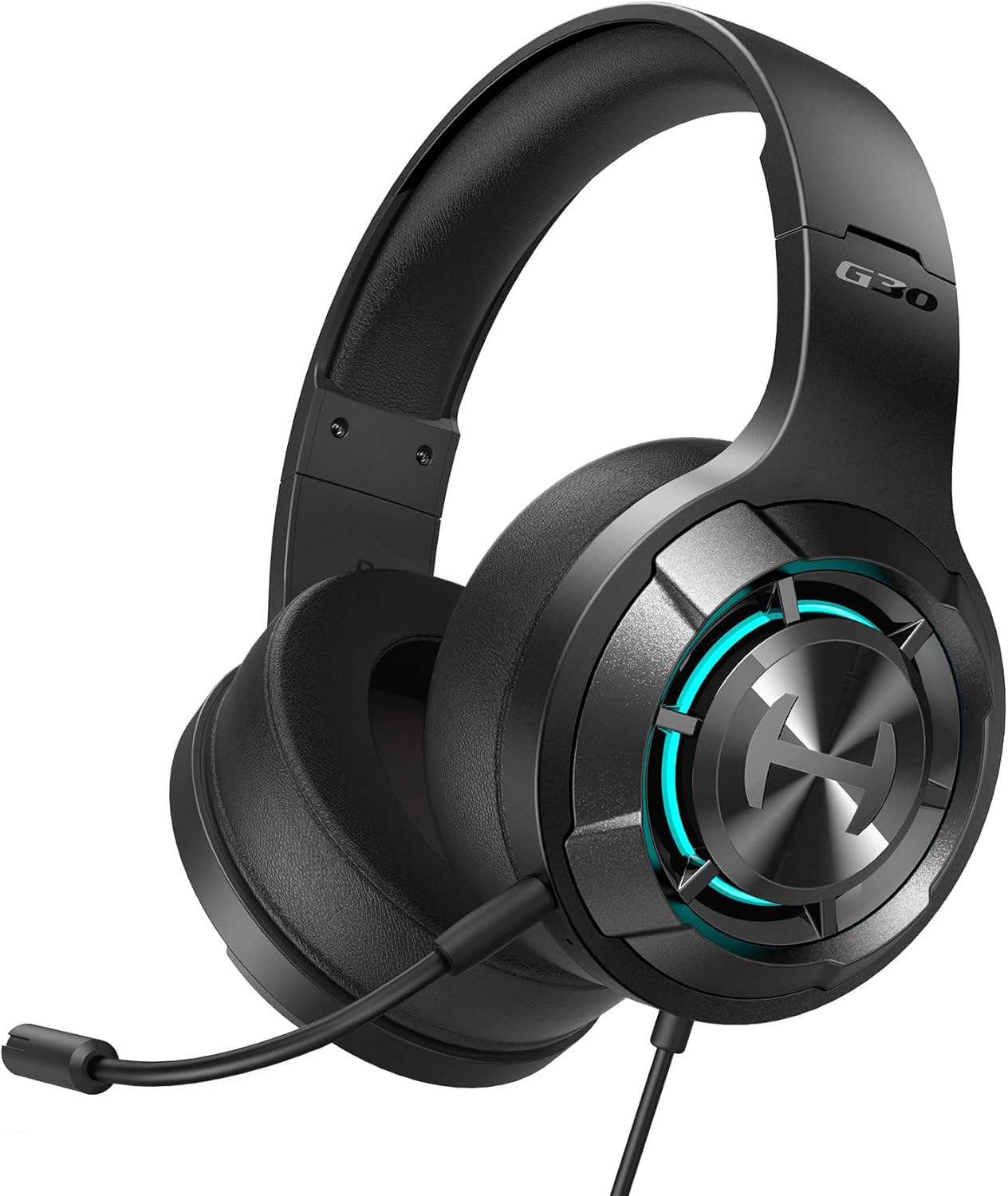 Edifier Hecate G30 II Wired Gaming Headset, 7.1 Virtual Surround Sound Gaming Headphones with Detachable Noise Cancelling Microphone for PC/MAC/PS4/PS5, RGB Lighting