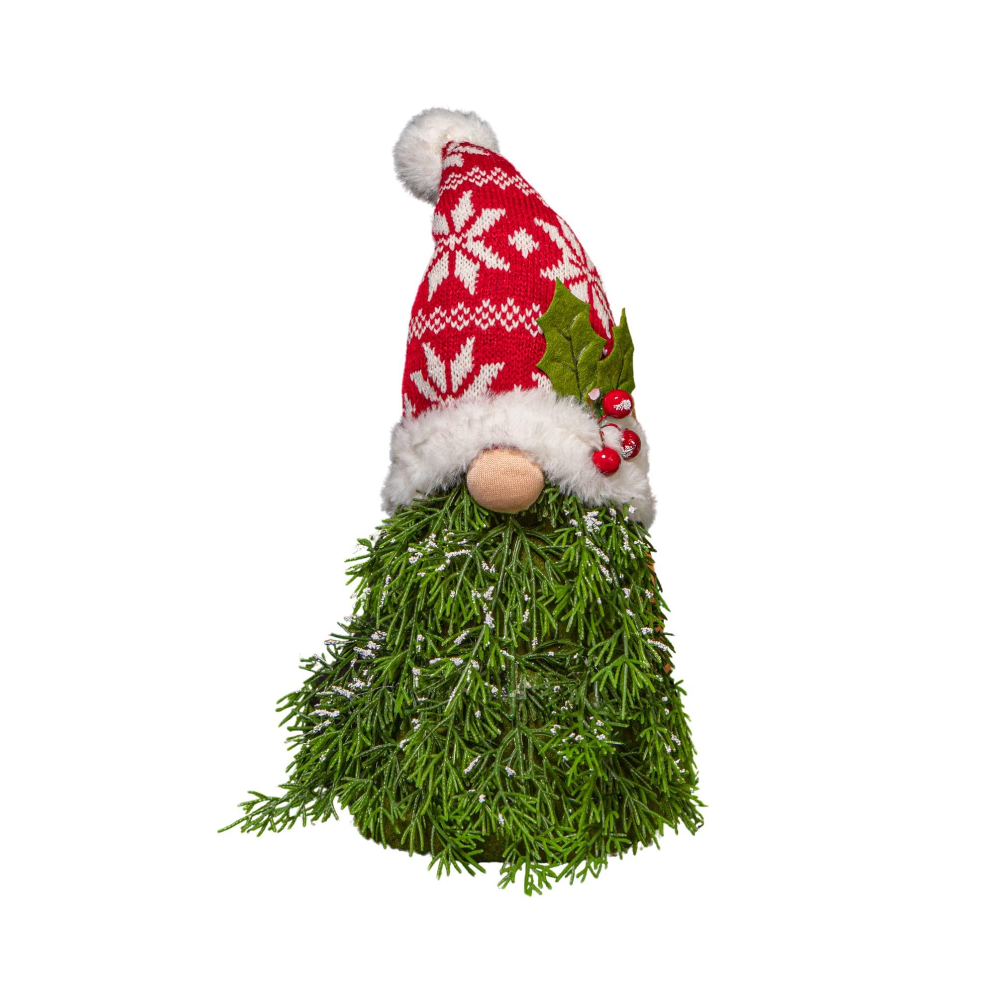Samuel Alexander Red/White 31Cm And Christmas Tree Sitting Gonk With Snowflake Hat