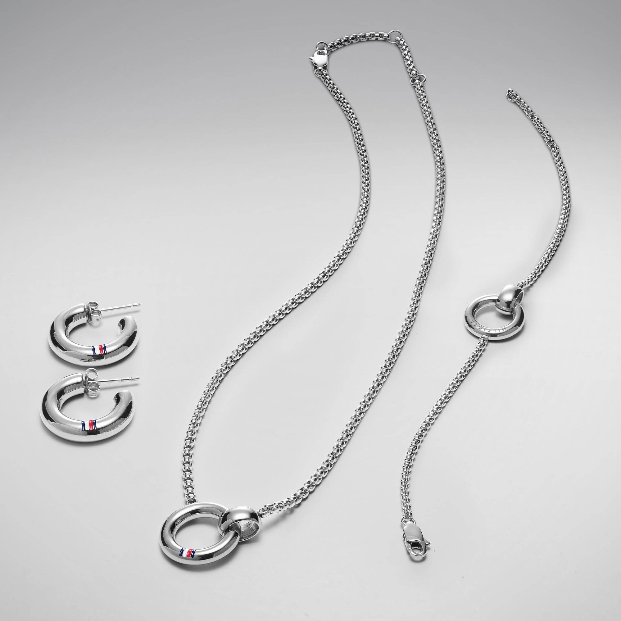 Tommy Hilfiger Jewelry Pendientes de Aro para Mujer de Acero Inoxidable – Disponibles en Plateado o Dorado