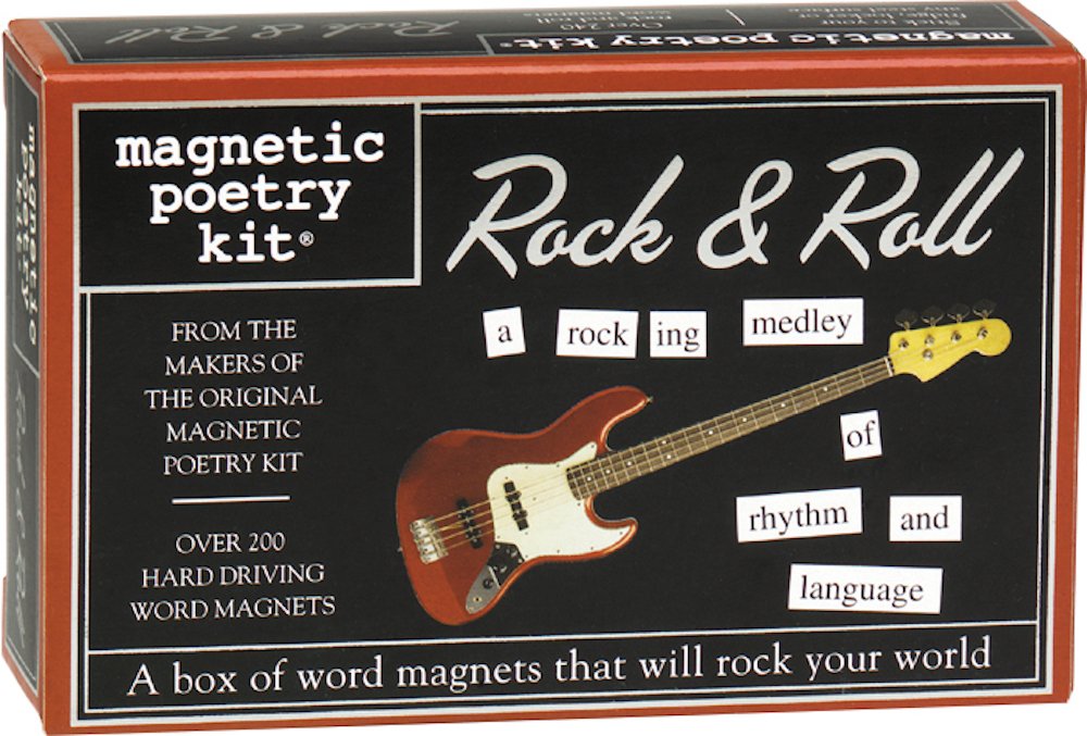 Magnetic Poetry - Rock & Roll Kit - Words for Refrigerator - Write Poems and Letters on the Fridge - Made in the USA