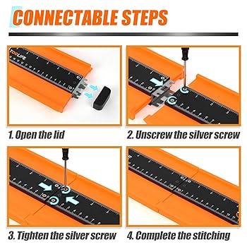 Contour Gauge 10 Inch Adjustable Precision Measuring Tool - OEM