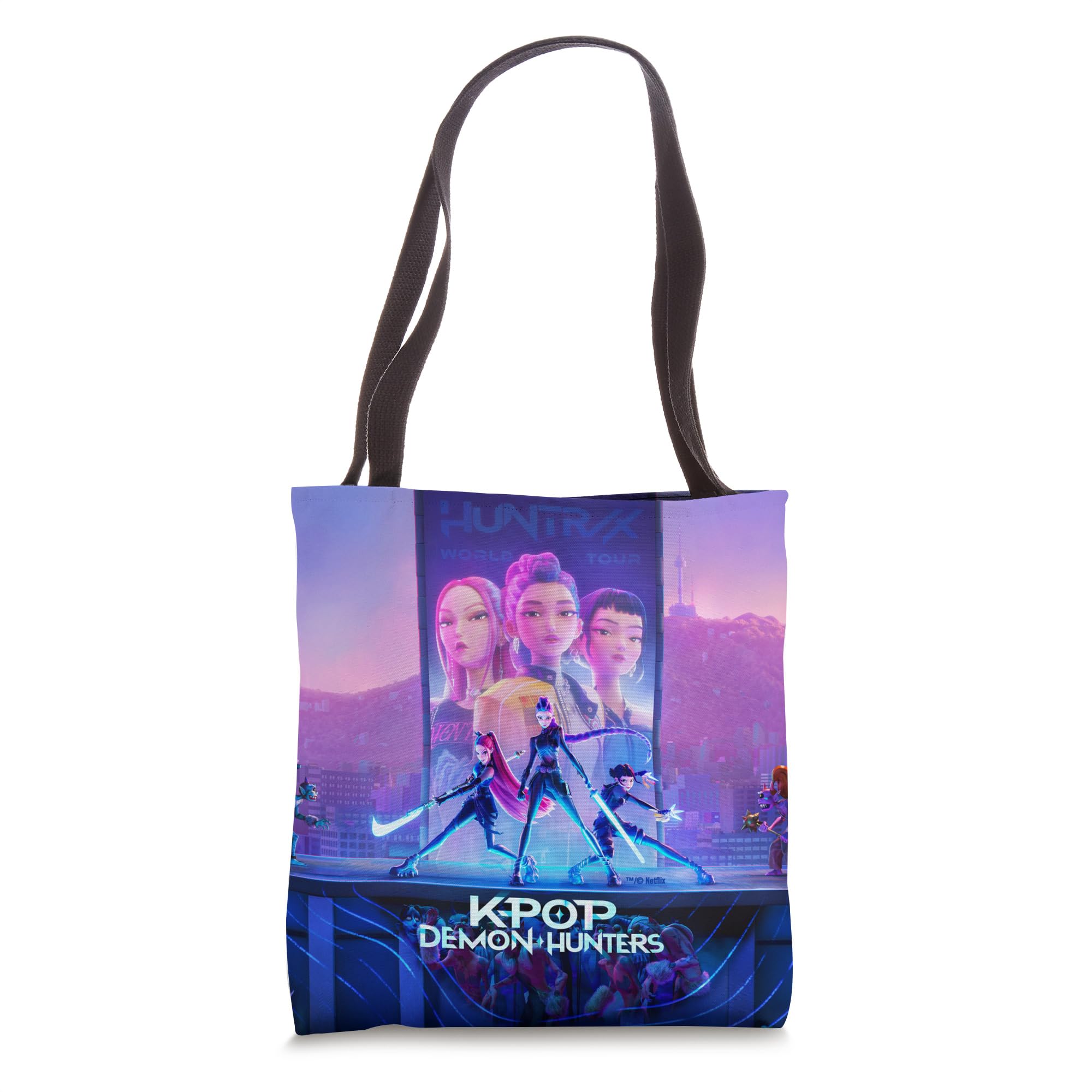 huntrx key art officially licensed tote bag