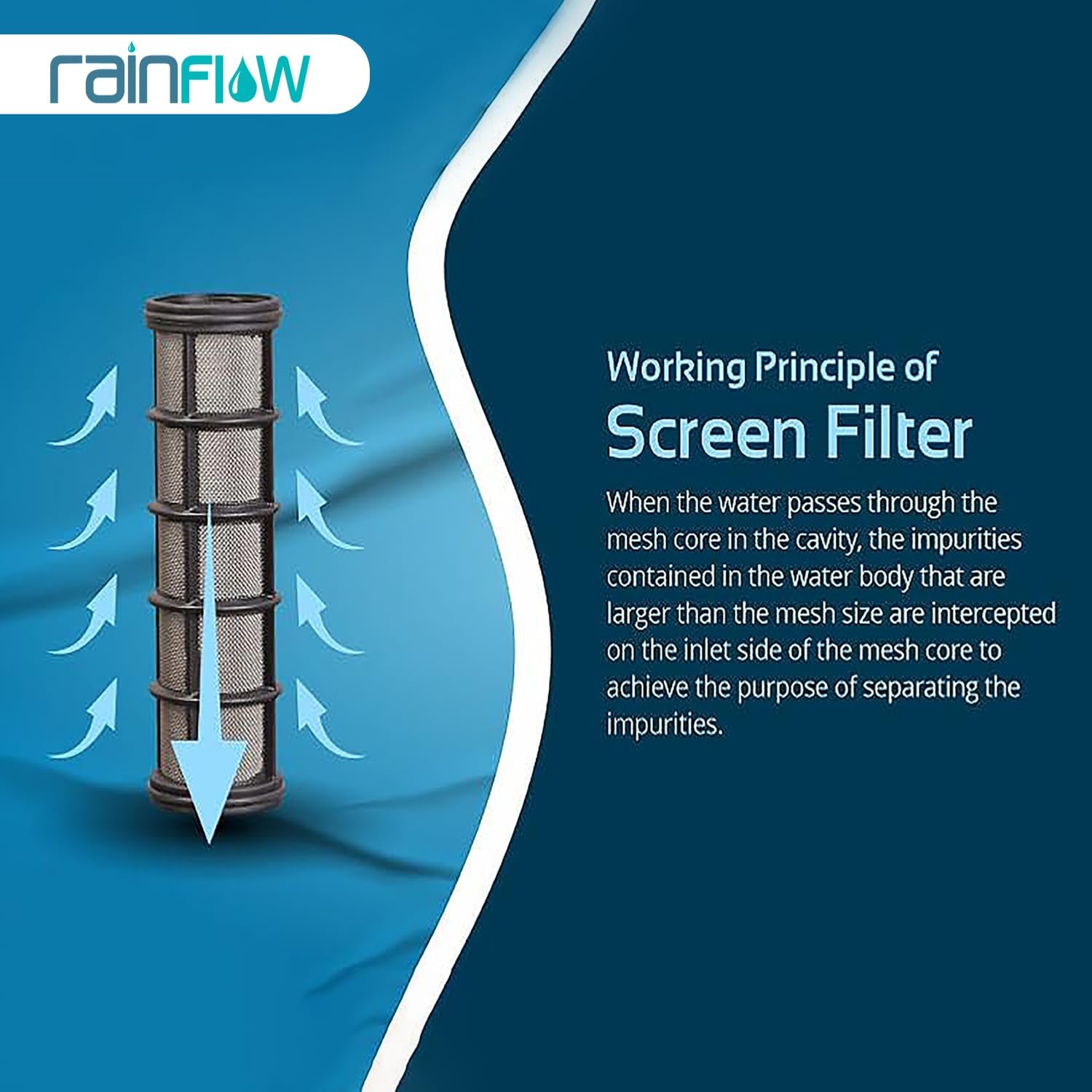 Rainflow 120 Mesh, 130 Micron Y-type Screen filter Water Tan -6 Rainflow 120 Mesh, 130 Micron Y-type Screen filter Water Tan -6