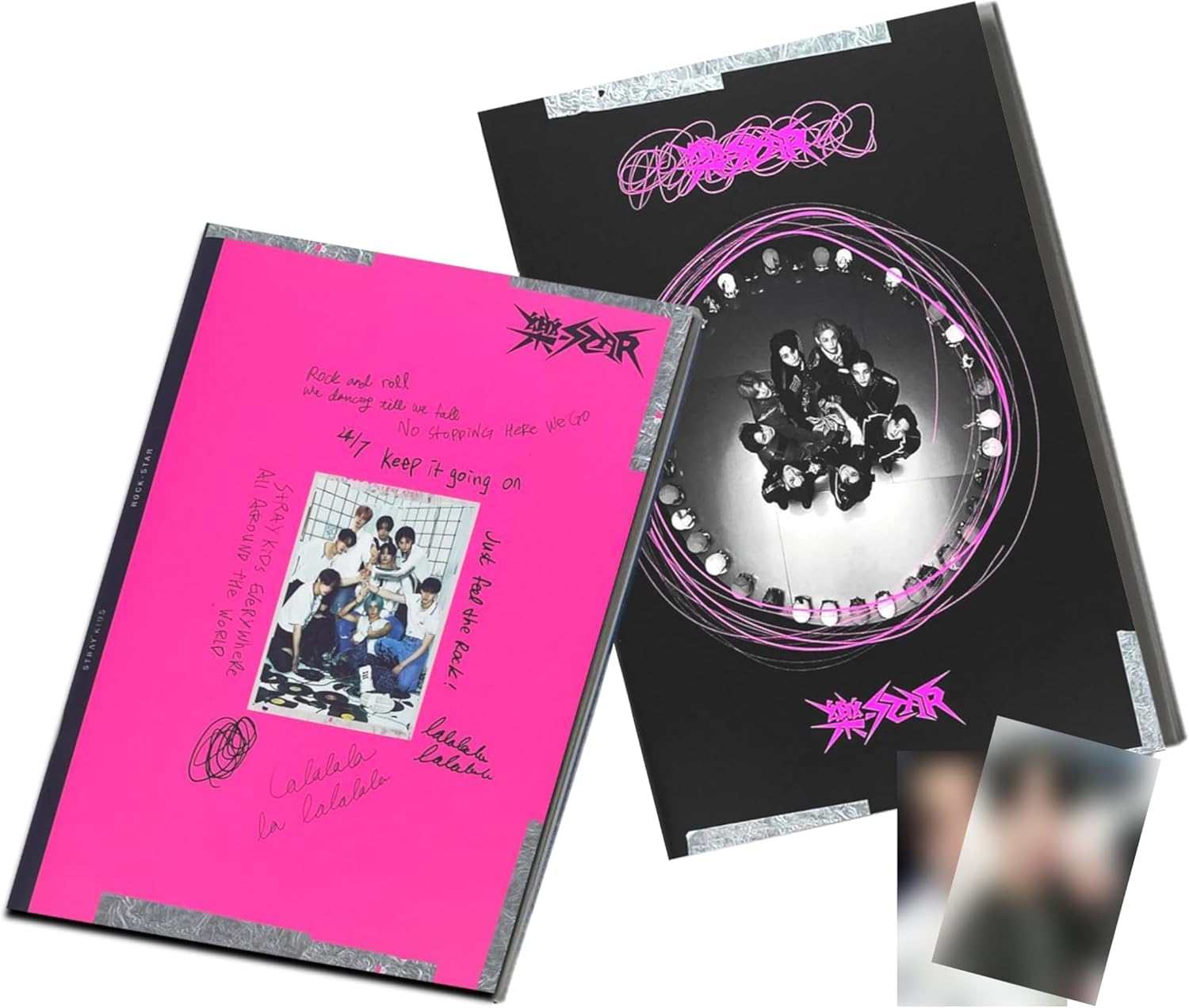 Dreamus Pink Stray Kids 樂-Star Rock-Star 8Th Mini Album Cd+Contents+Photocard+Tracking Sealed Skz (Standard Rock Version)