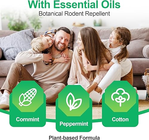 Miniatura 7 de RibRave Paquete de 10 bolas electrónicas repelentes de roedores, repelente de ratones y ratas, repelente eléctrico de roedores para interiores y