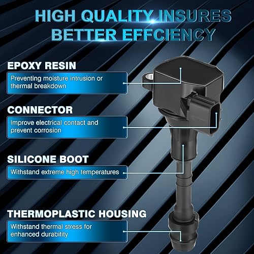 Miniatura 7 de Bobinas de encendido compatibles con Infiniti FX35 G35 I35 M35 QX4 3.5L V6, para Nissan Altima Maxima NV1500 2500 3500 Frontier Pathdinder 3.5L 4.0L