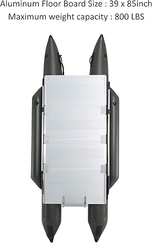 Miniatura 2 de AQUOS Resistente para dos pontones inflables de 11.5 pies con protector de acero inoxidable y asiento plegable y control remoto Haswing 2.4Gcontrol