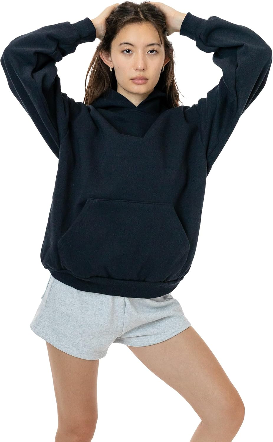 LOS ANGELES APPAREL Men’s Heavy Fleece HF09 - Hoodie Sweatshirt, Premium 14oz, Garment Dyed