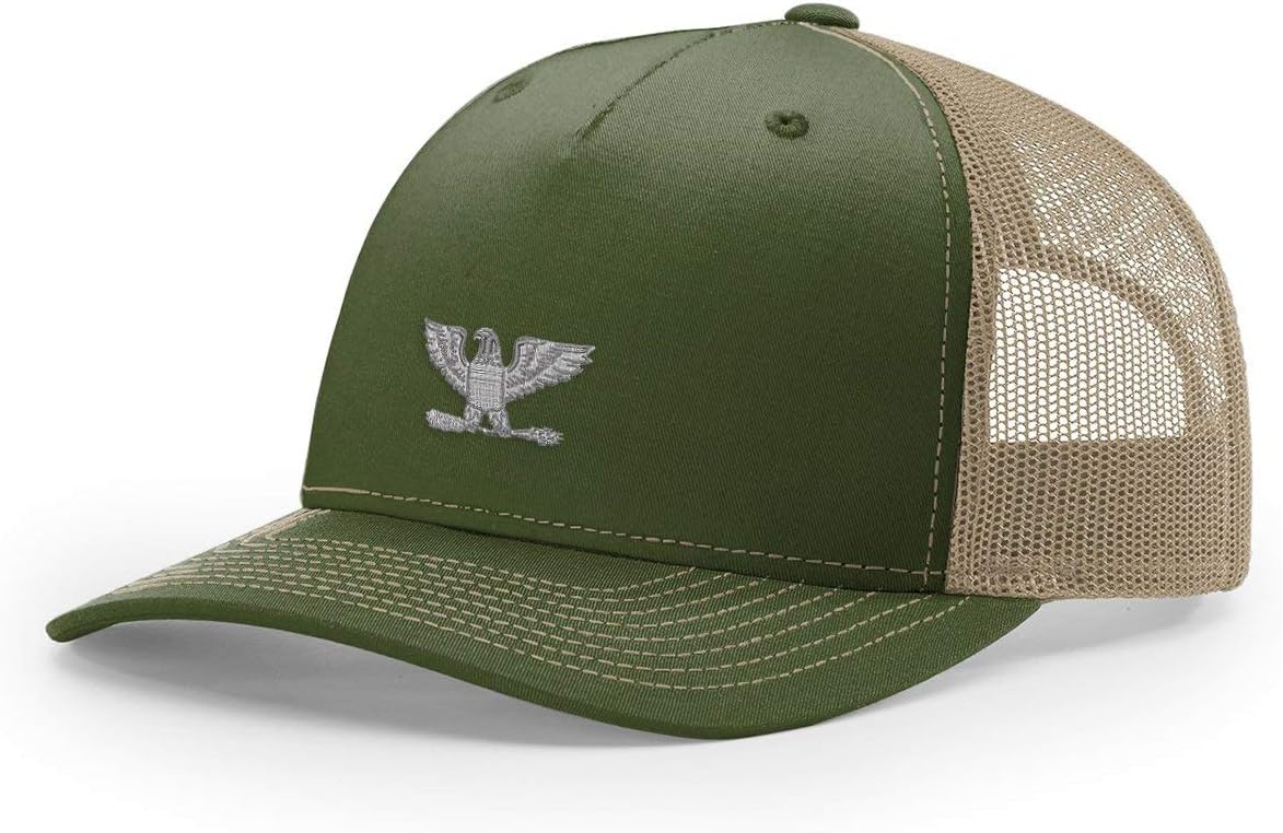 Army O-6 Colonel Rank Embroidered Richardson Hat