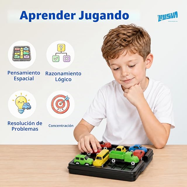 Foto 4 de 8 de Juego de rompecabezas deslizante Unblock Car Klotski, juego de mesa de lógica de atascos de tráfico