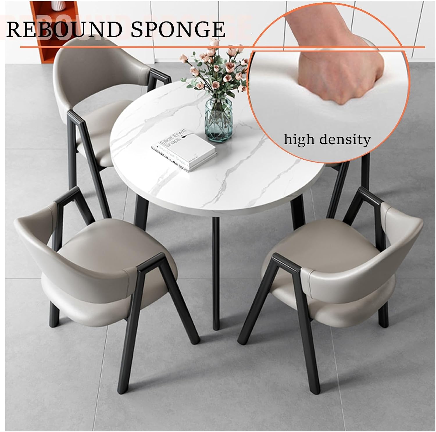 Office Table And Chair Combination，Coffee Table And Chair Set, Office Reception Conference Room Coffee Table Set, Leisure Area Home Balcony Small Round Table, Suitable For Lounge ( Color : Gold , Size