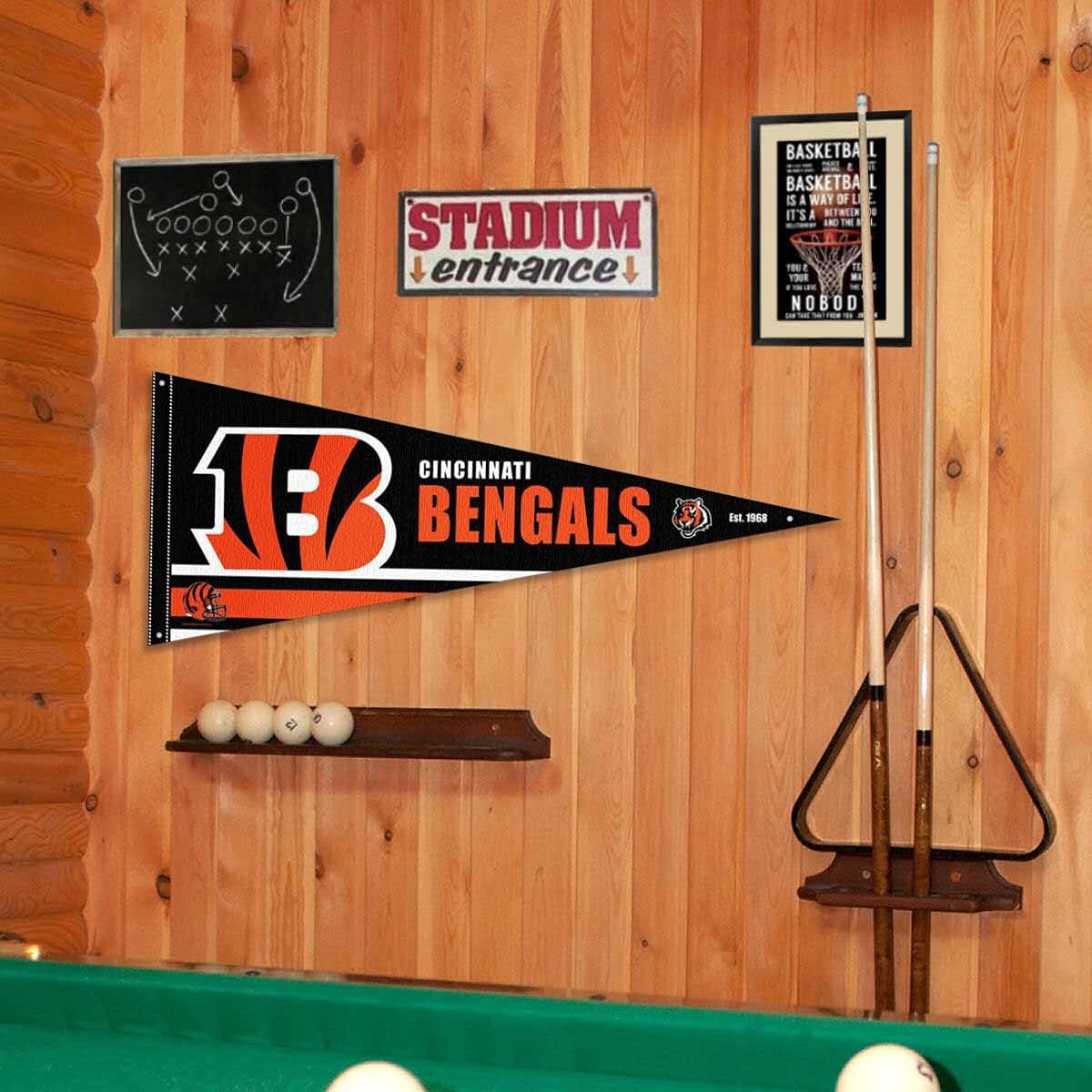 Cincinnati Bengals Pennant Banner and Wall Tack Pads - Image 4