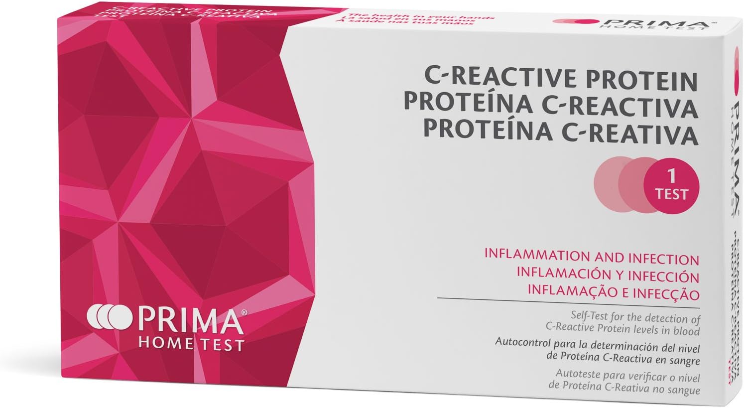 Prima Home C-Reactive Protein (CRP) Infection Indicator Test
