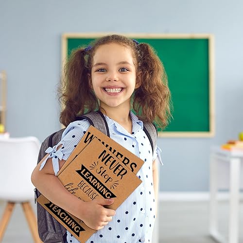 Miniatura 5 de Sherr Paquete de 24 carpetas inspiradoras de 2 bolsillos, carpetas decorativas de bolsillo para archivos, portapapeles de tamaño carta motivacional