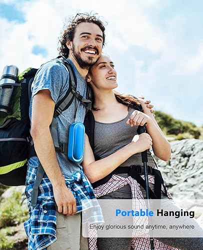 Miniatura 6 de LENRUE Altavoces Bluetooth, Altavoces Portátiles Impermeables con TWS, 24 Horas de Reproducción, Sonido Estéreo, Inalámbrico para Casa Ducha Piscina