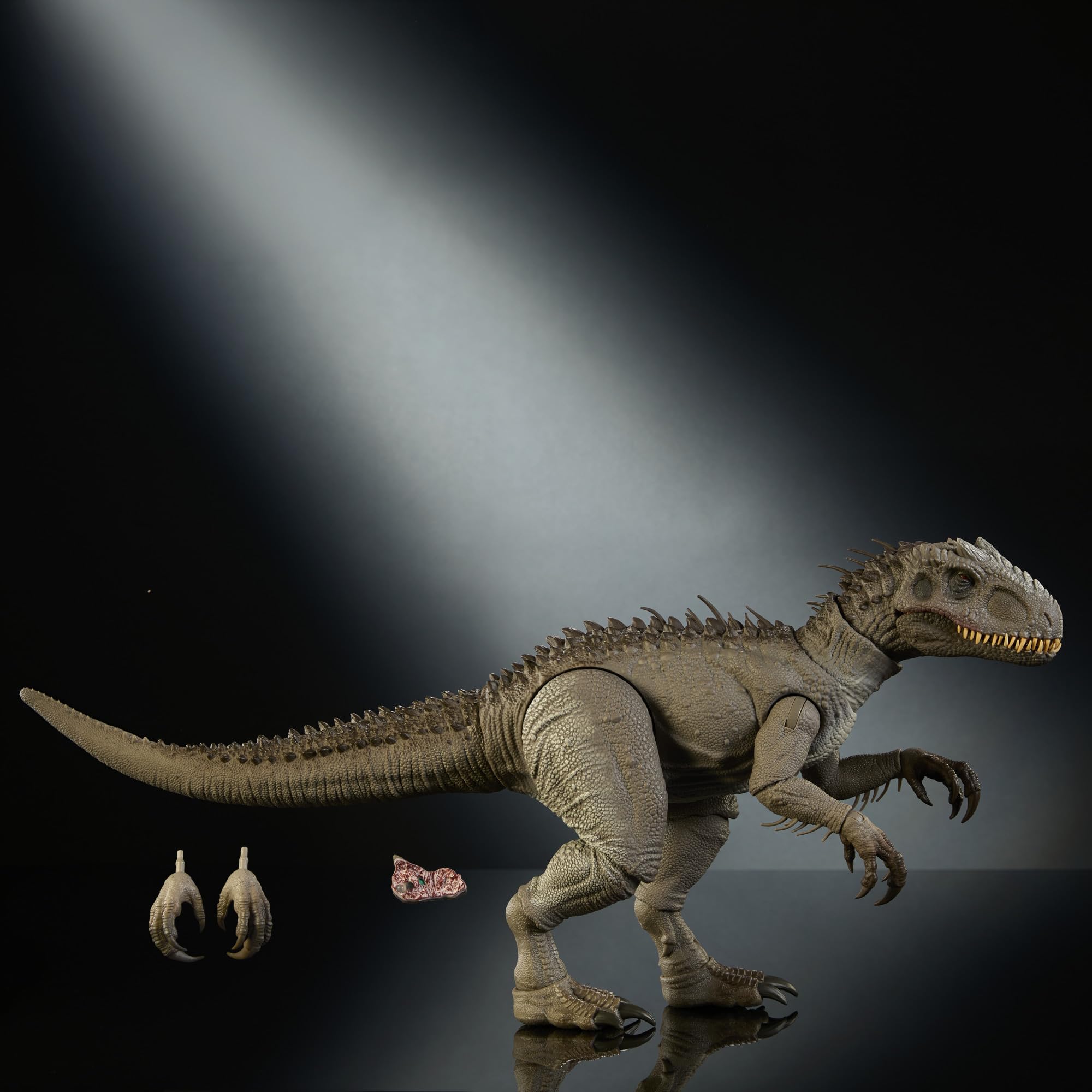 Mattel Jurassic World Hammond Collection - Indominus Rex, dinosauro articolato di 66 cm ispirato al film, con artigli intercambiabili inclusi e impianto di localizzazione, 8+ anni, JKG98