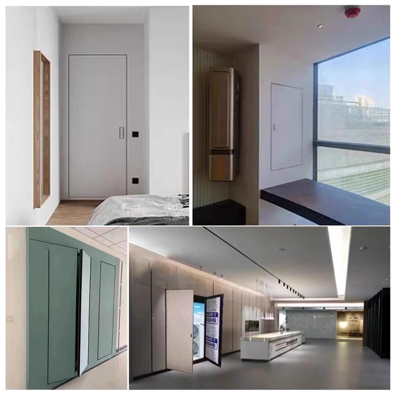 Genérico Trampilla Pladur Panel De Acceso para Pladur Pintable 30x50 40x60 60x100 80x130, Apertura por Empuje - Trampilla De Servicio Empotrada para Baños, Edificios De Oficinas(60x100cm)