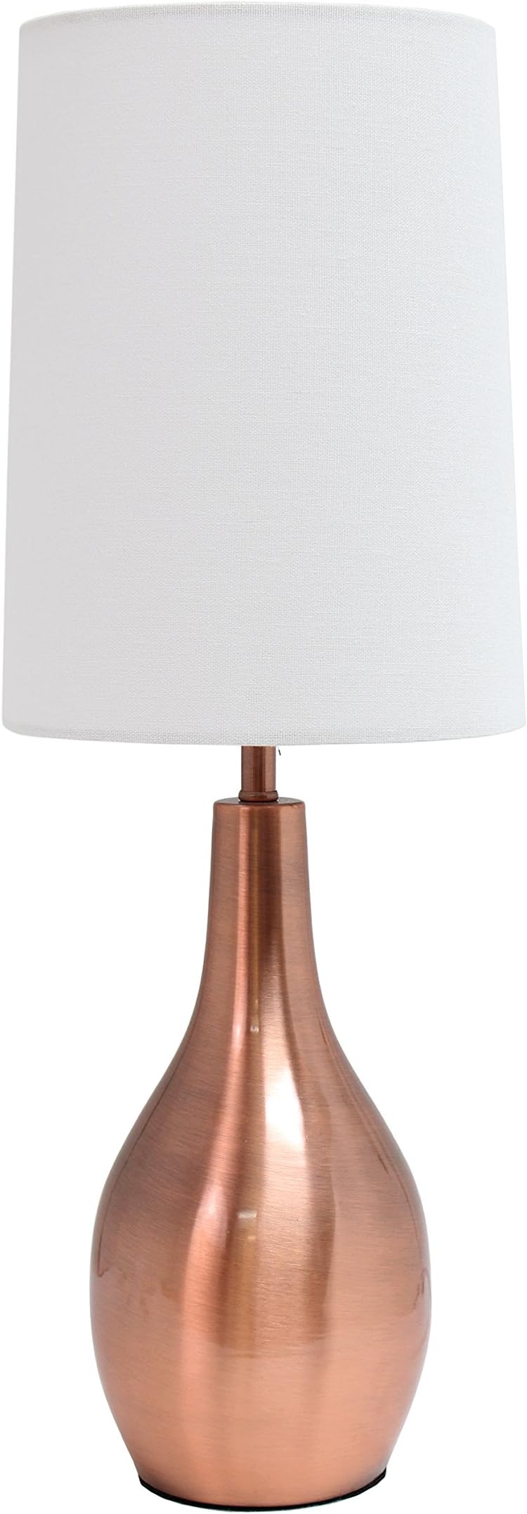 Simple Designs LT3303-RGD Tear Drop Table Lamp, Rose Gold