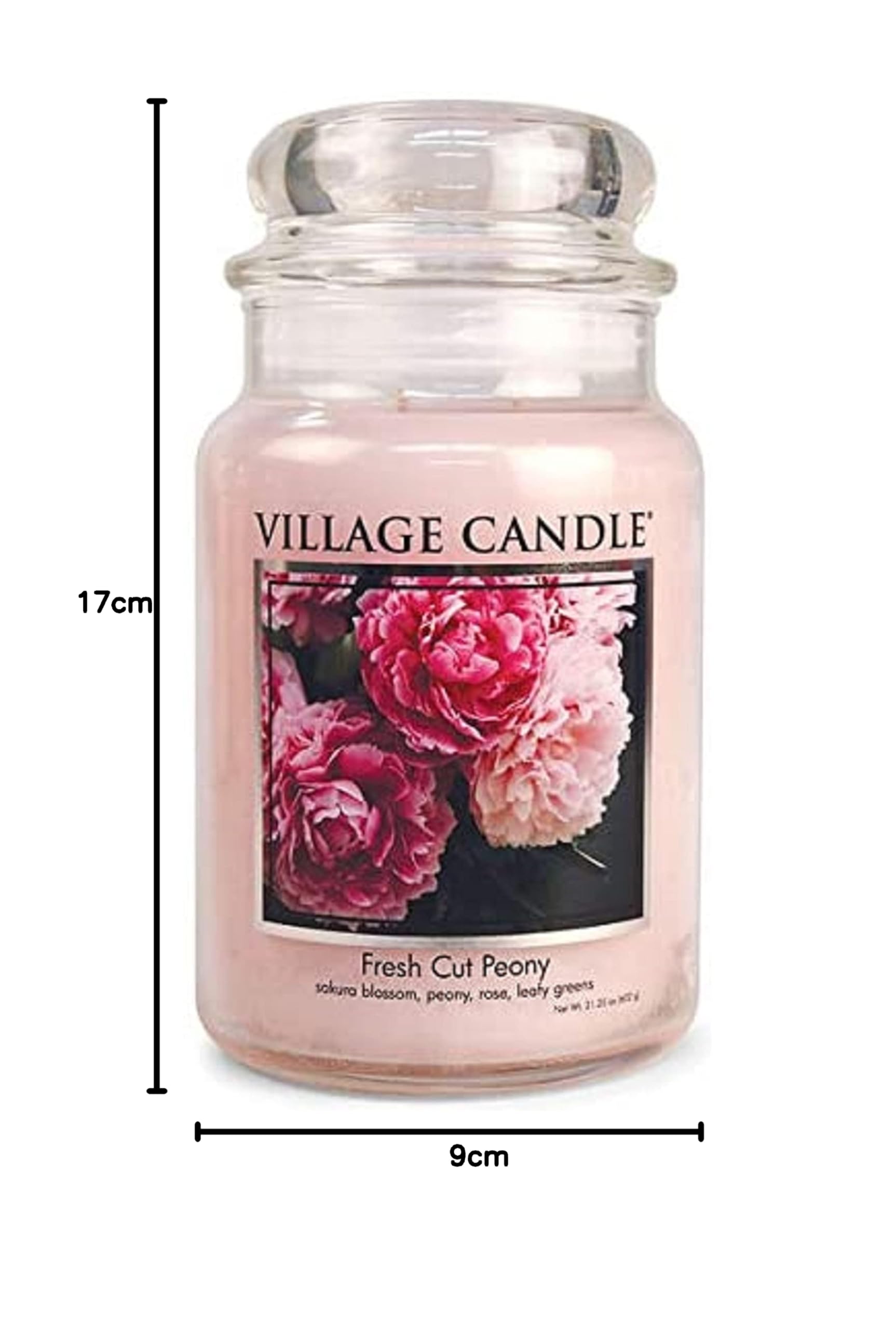 Village Candle Große Duftkerze im Glas, 740 ml