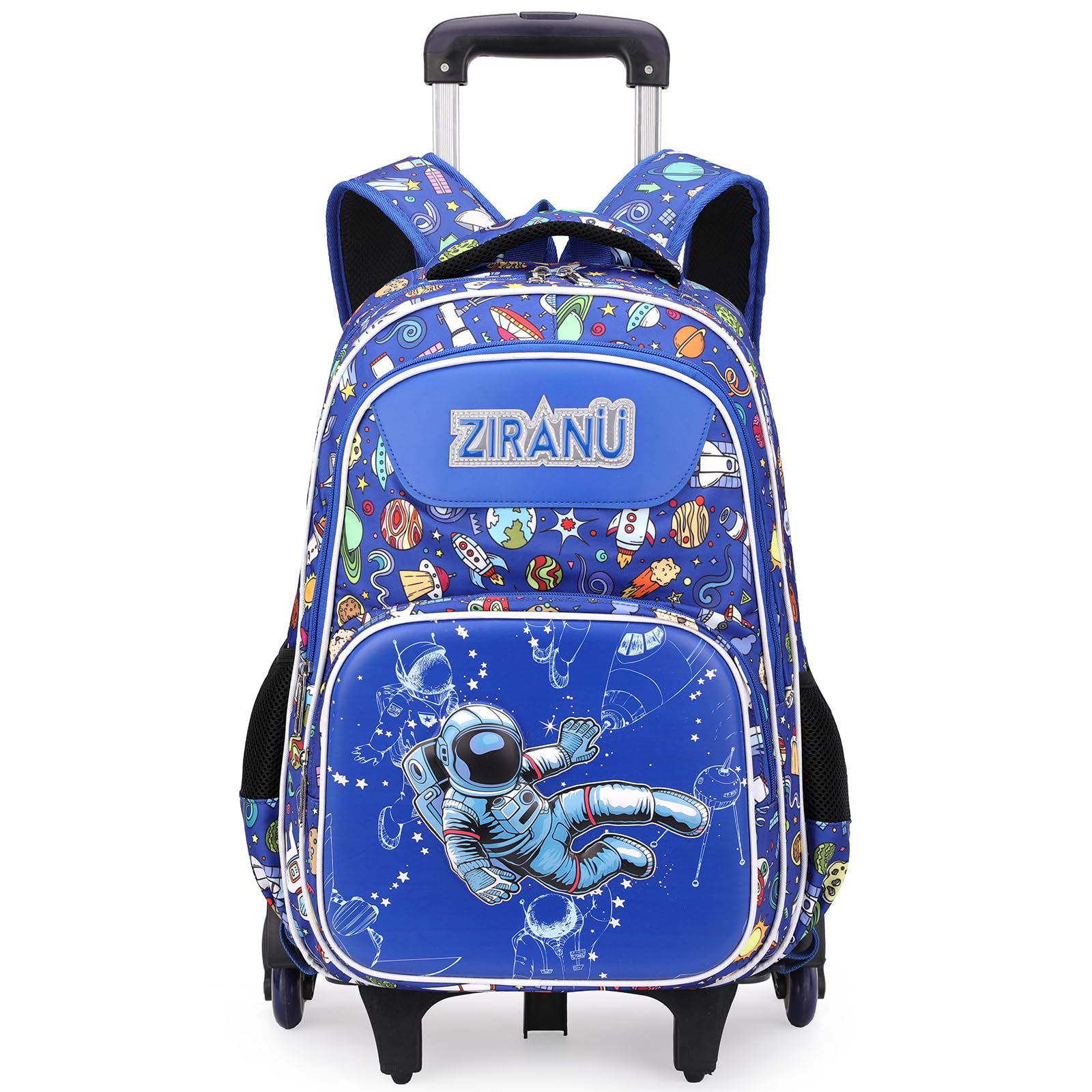 Amythe Mochilas Escolares con Ruedas para Niños, Mochila Colegio para Chicos de 7 a 12 años, 32 litros Bolsa Casual Trolley de Viaje, Mochila Primaria con Carrito, 6 Ruedas
