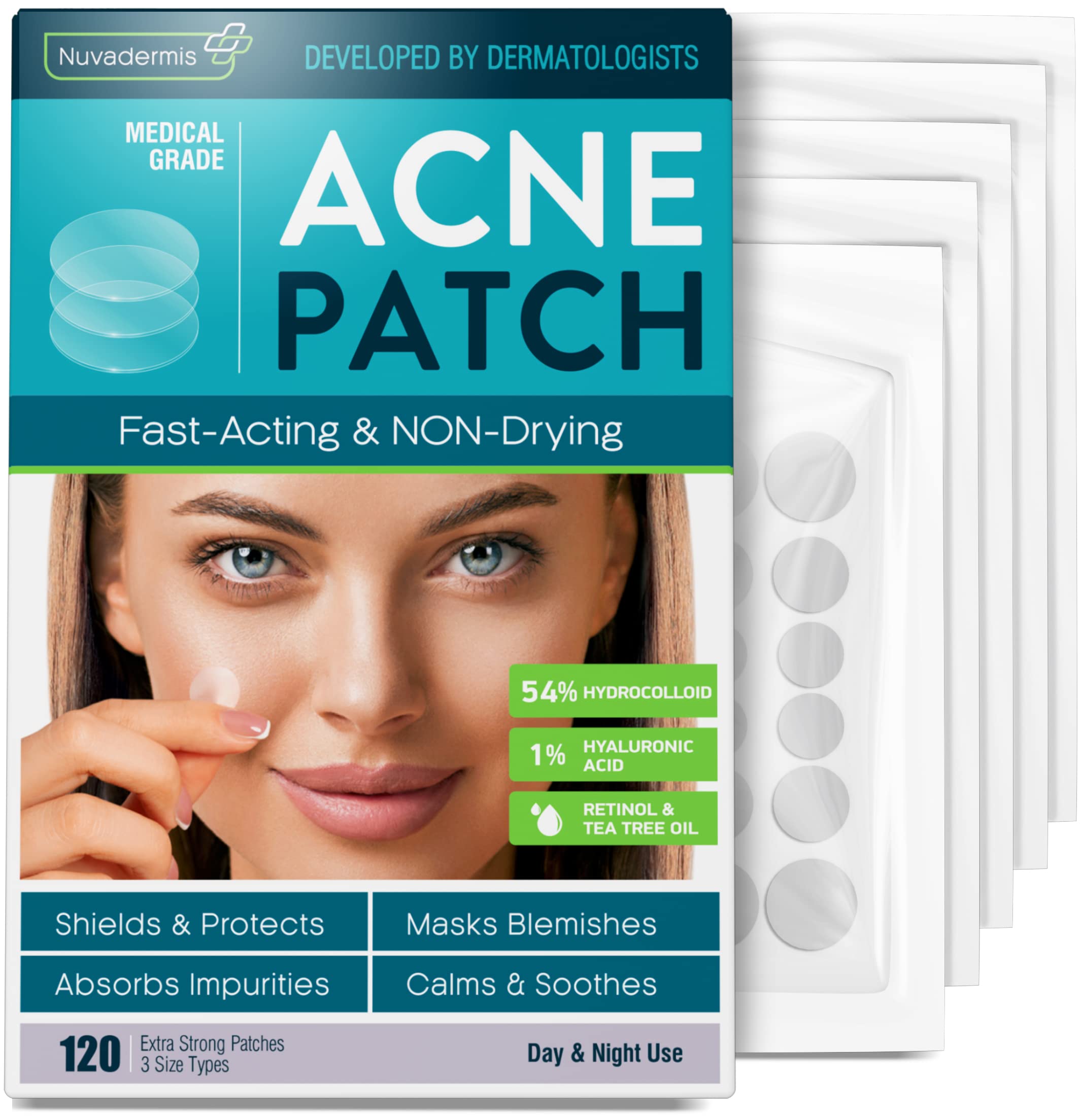 Buy Acne Pimple Patches Dark Spot, Blemish, Zit 54 Hydrocolloid