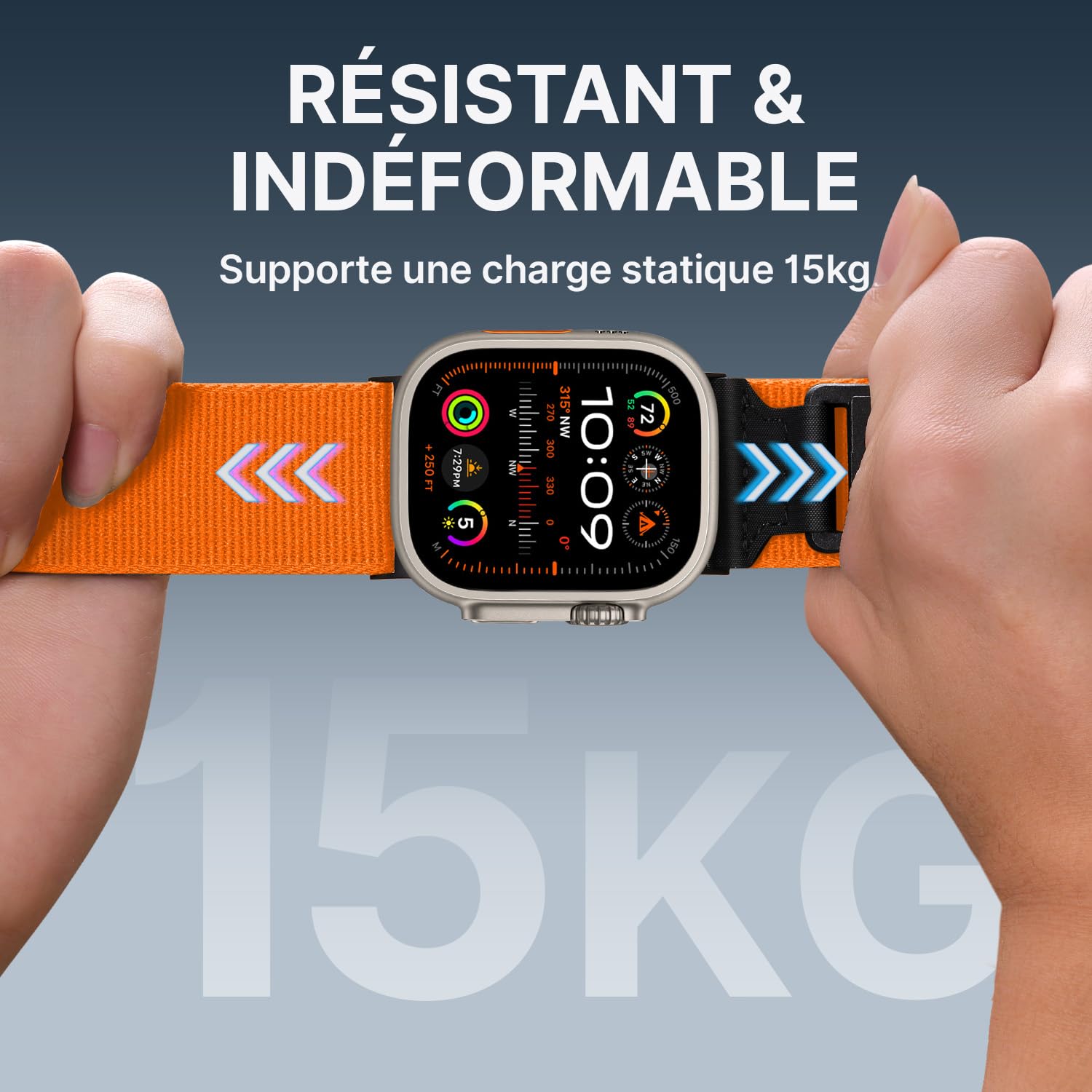 Bandletic Compatible avec Bracelet Apple Watch Ultra 3 2 1 49mm