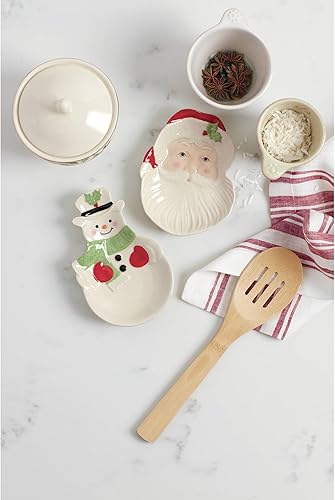 Miniatura 7 de Lenox Plato de fiesta en forma de árbol navideño, rojo y verde