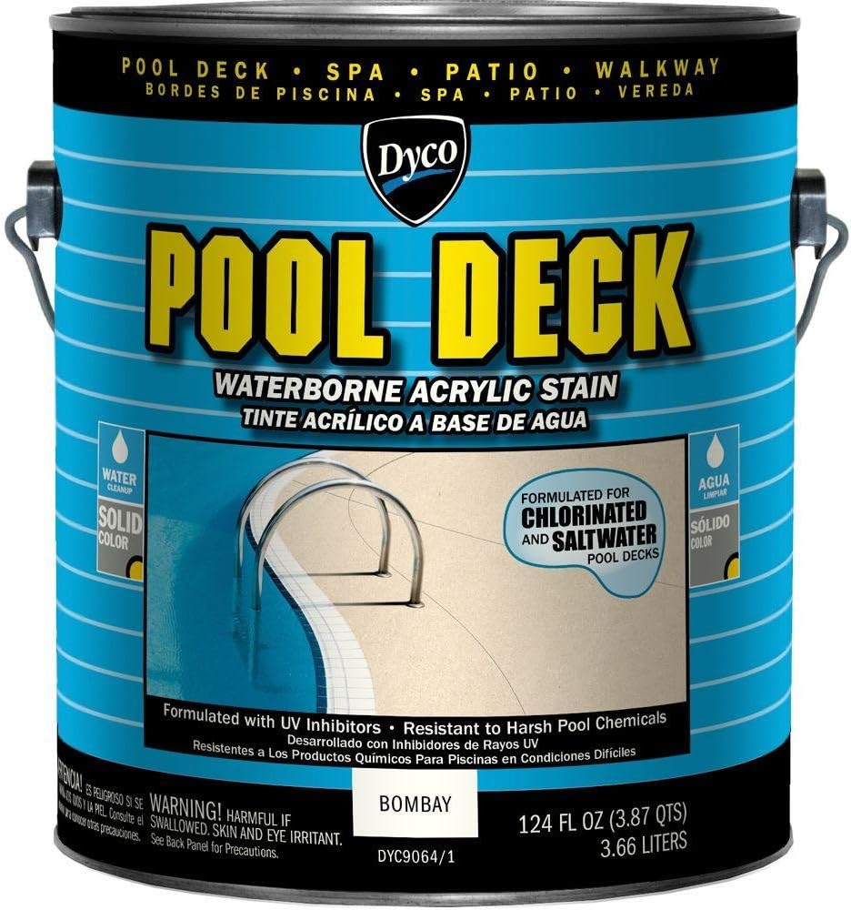 Pool Deck 1-gal. 9064 Bombay Low Sheen Waterborne Acrylic Stain