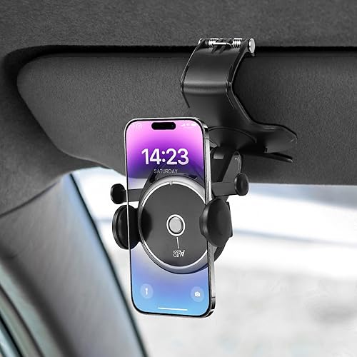 Hovom Soporte de teléfono para ventilación de automóvil, soporte ajustable para teléfono celular, soporte de teléfono celular con bloqueo