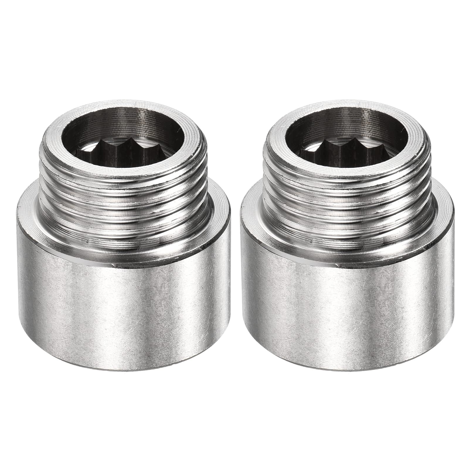 Raccord de tuyau male femelle anti corrosion en inox 304 rallonge G1/2 de 20mm lot de 3
