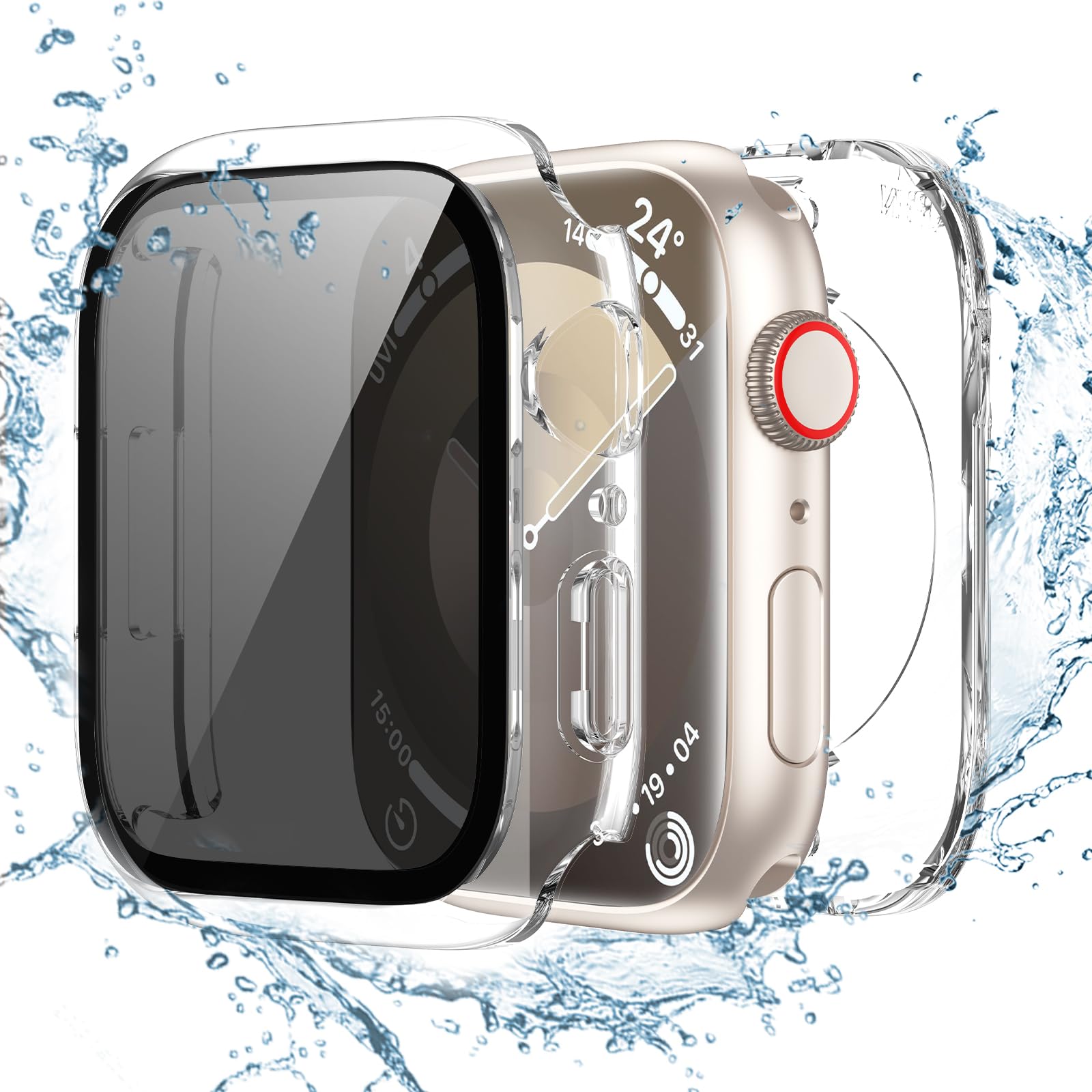 Protection de confidentialité Apple Watch 44 mm : coque étanche premium - 8