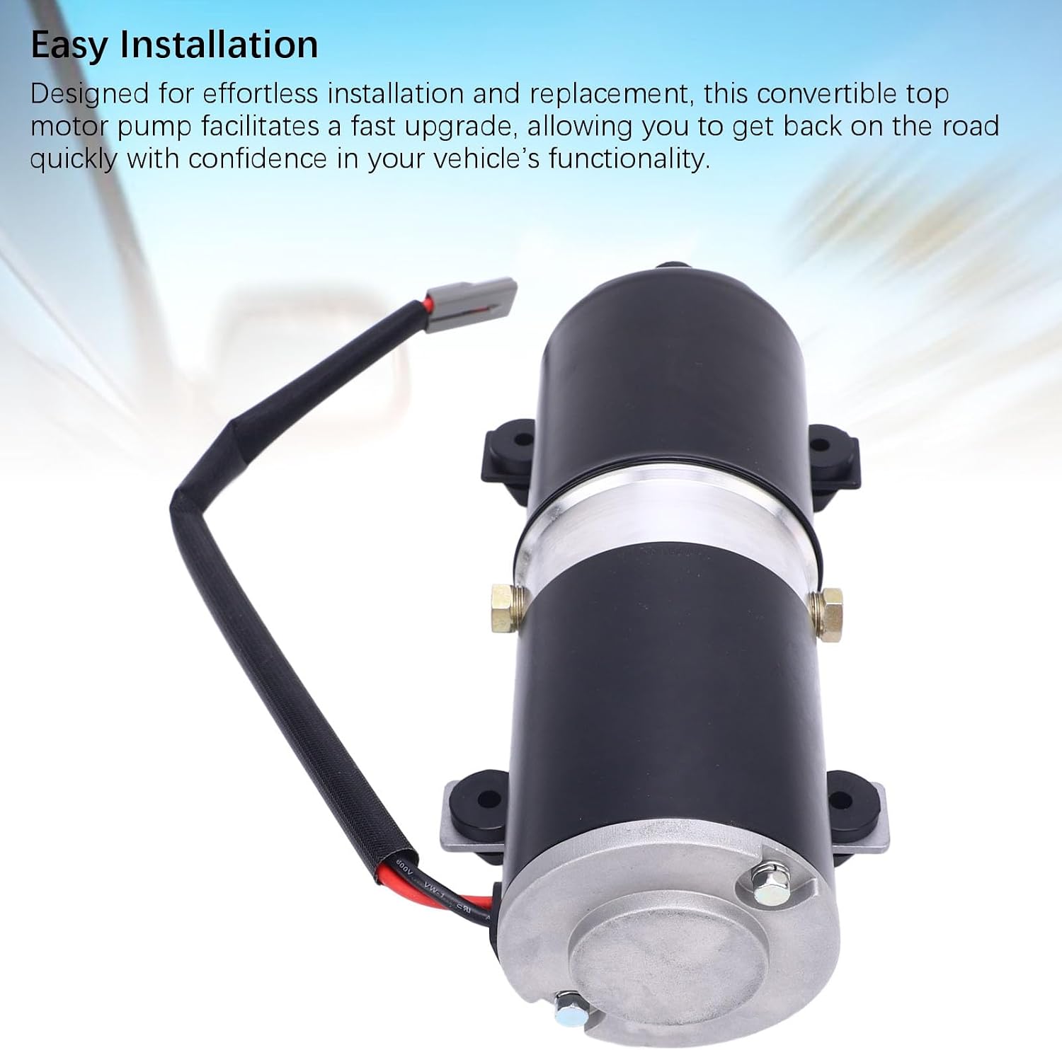 KIMISS Convertible Top Hydraulic Pump Hydraulic Power Unit Convertible Top Power Motor Hydraulic Pump PTM 3 for Dump Trailer Car Lifting