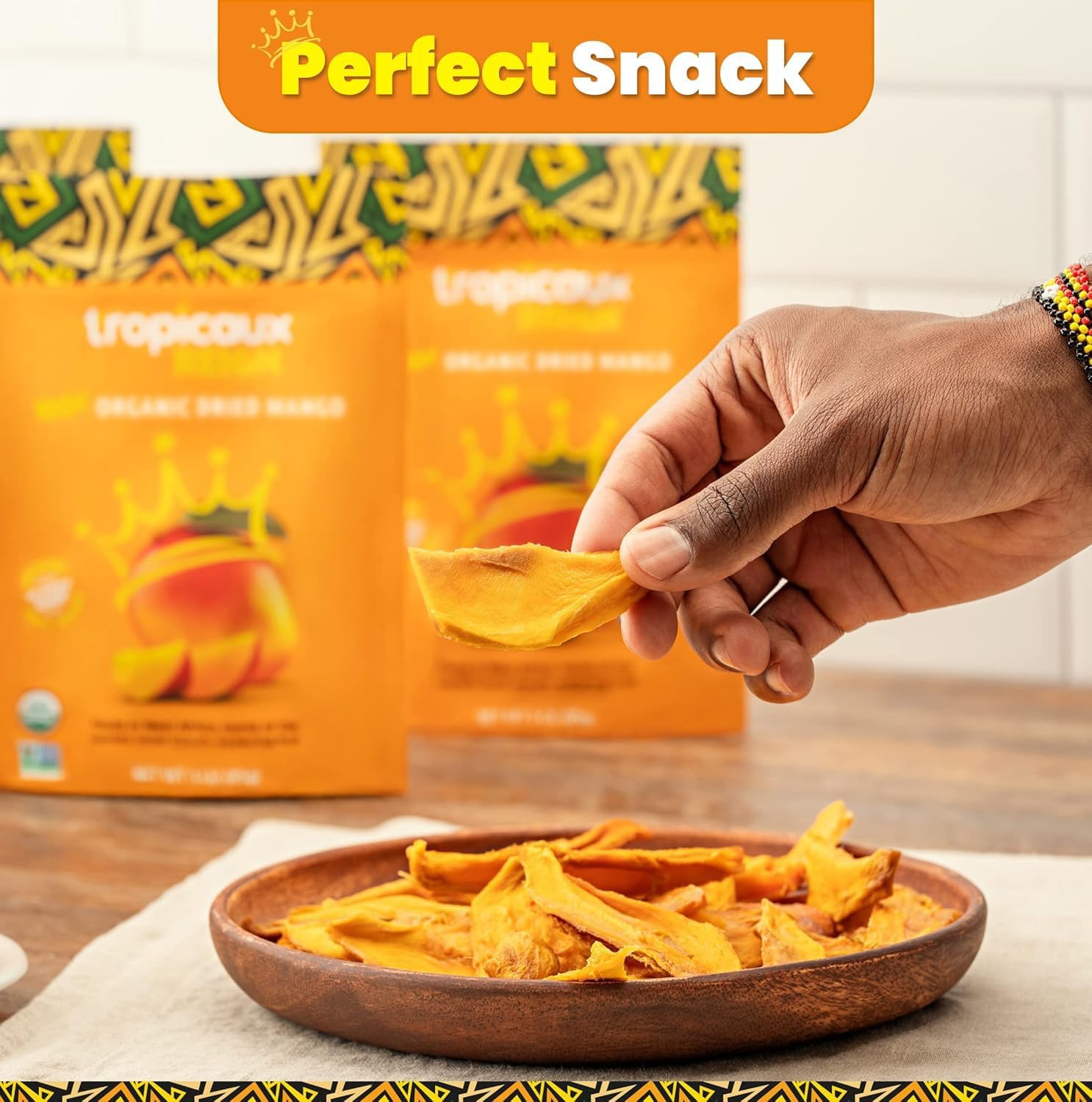 Organic Dried Mango No Sr Added,- Delicious and Nutritious Non-O