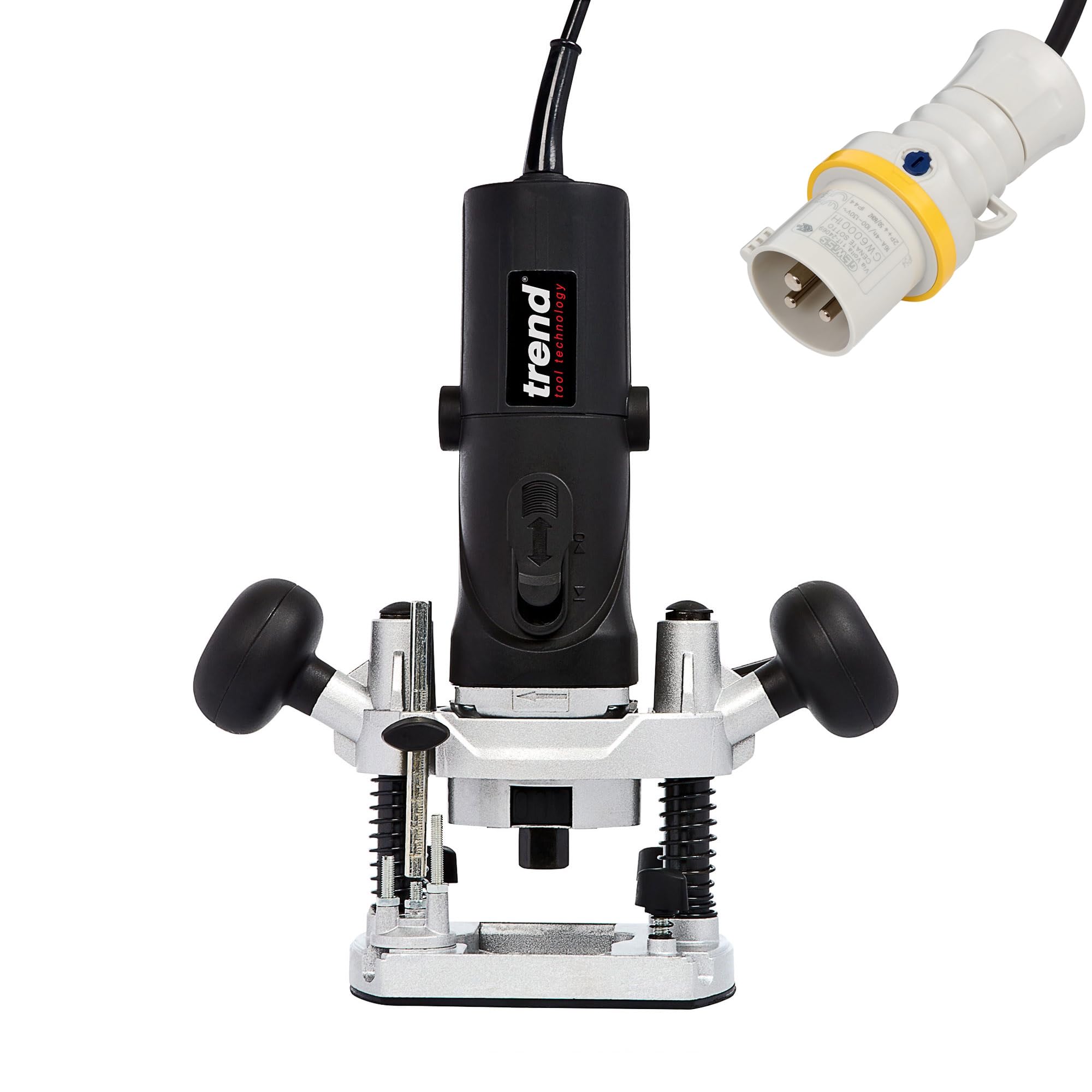 Trend T4 1/4 Inch Variable Speed Workshop Router And Kitbox, Perfect For Hinge Cutting, Timber Profiling & Hand Carving, 760W, 110V, T4elk