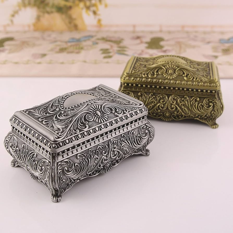 【USA vintage】Jewelry Box ジュエリーボックス Amazon.com: Vintage Jewelry Box Rectangular Trinket Storage