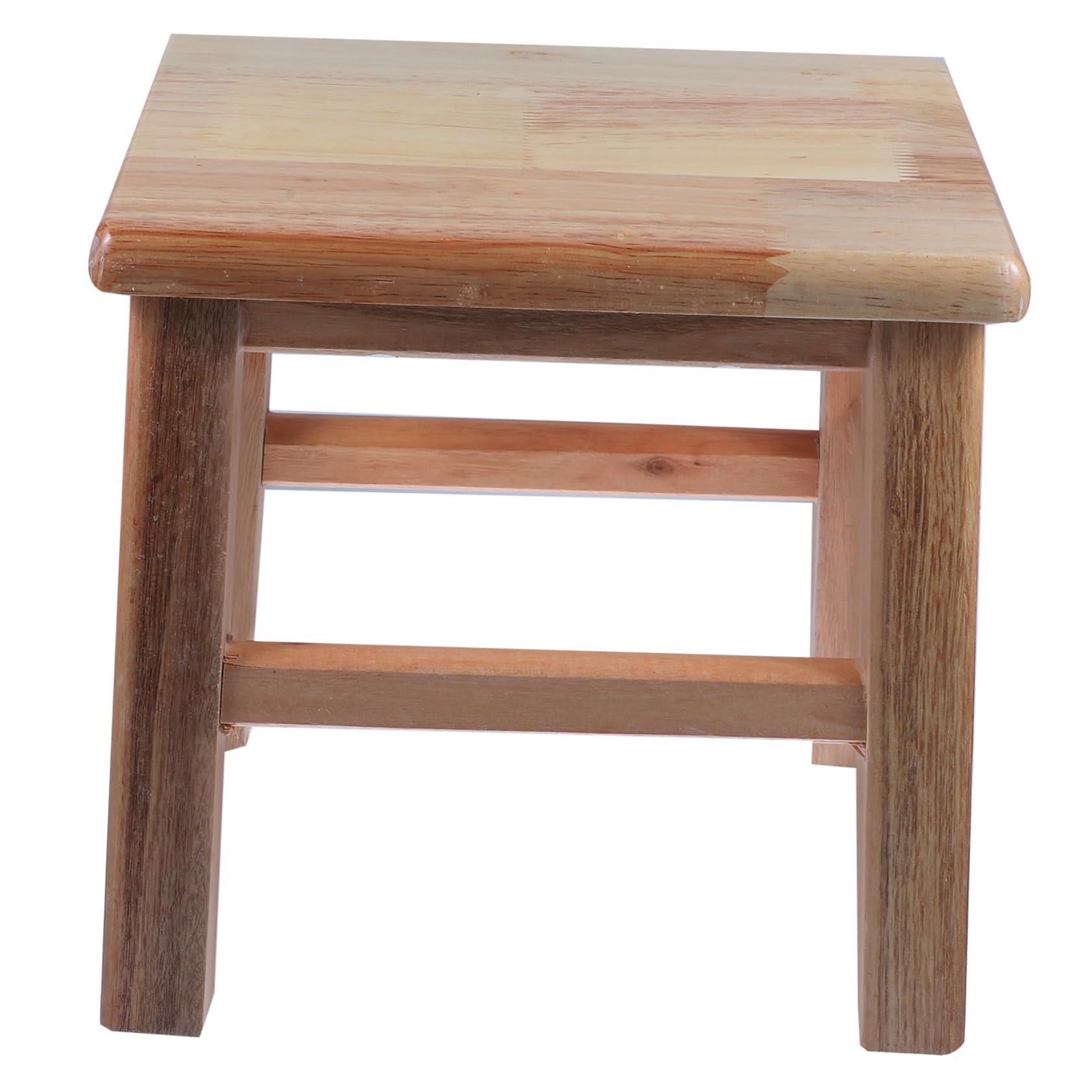 Petit banc carré en bois dans l entrée comme tabouret à chaussures pratique