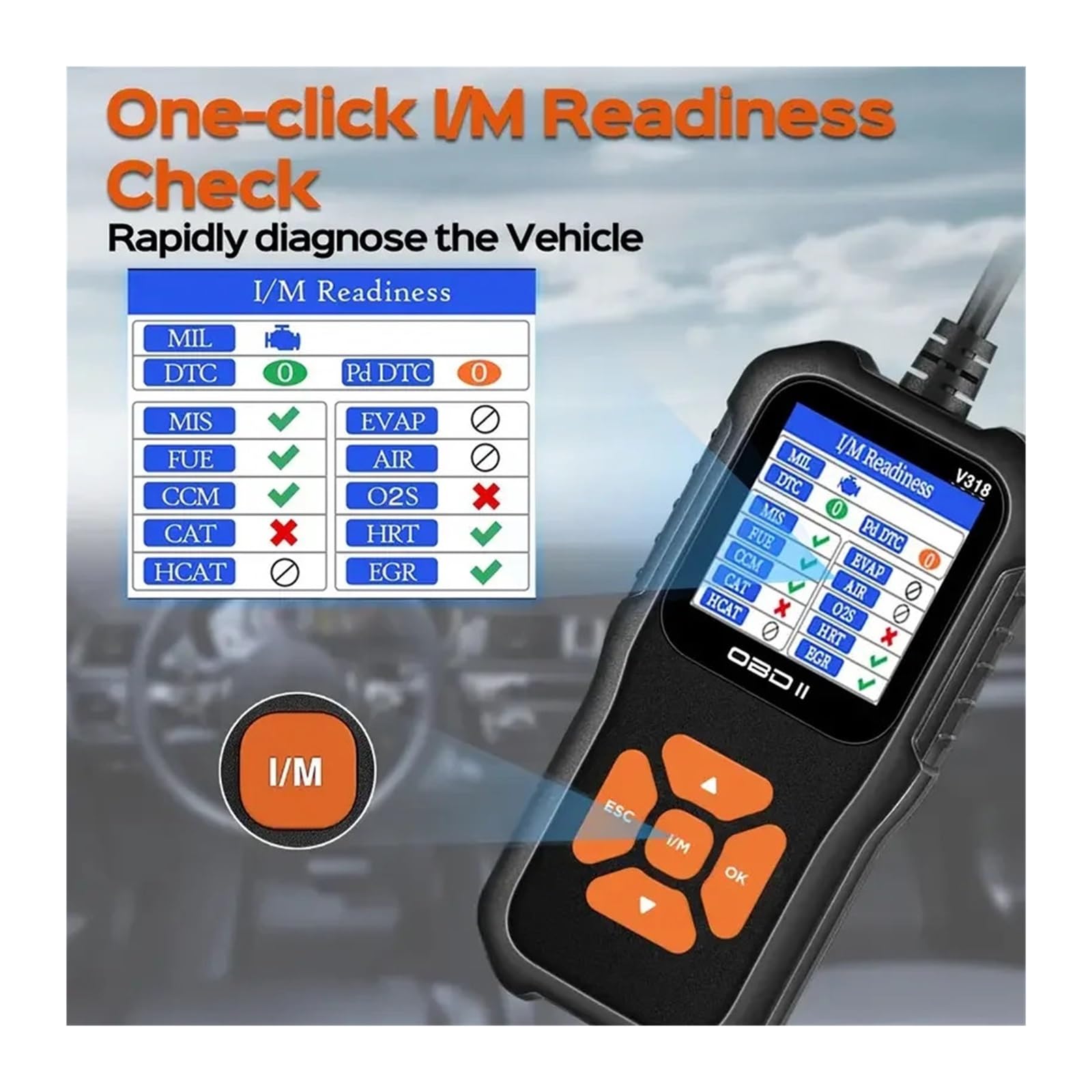 Amazon.co.jp: 車診断ツール V318 OBD2 コードリーダー スキャナー 車
