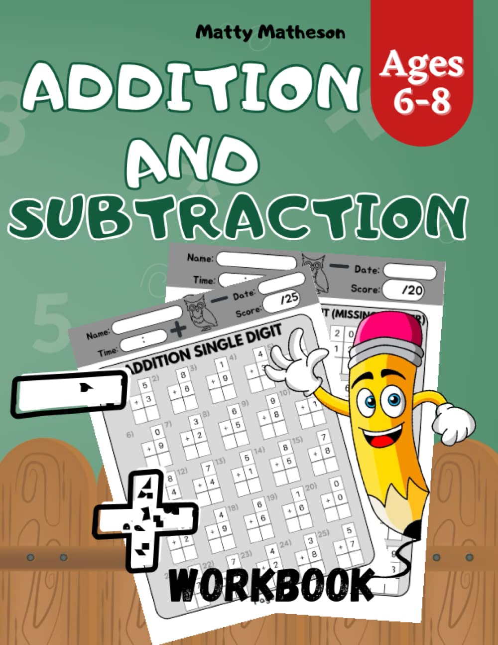 Addition and Subtraction Workbook: Timed Tests with Simple Adding and Subtracting for Kids Age 6-8 | Daily Learning Drills | Book Games with Subtract ... with Double-Digit Addition Subtraction