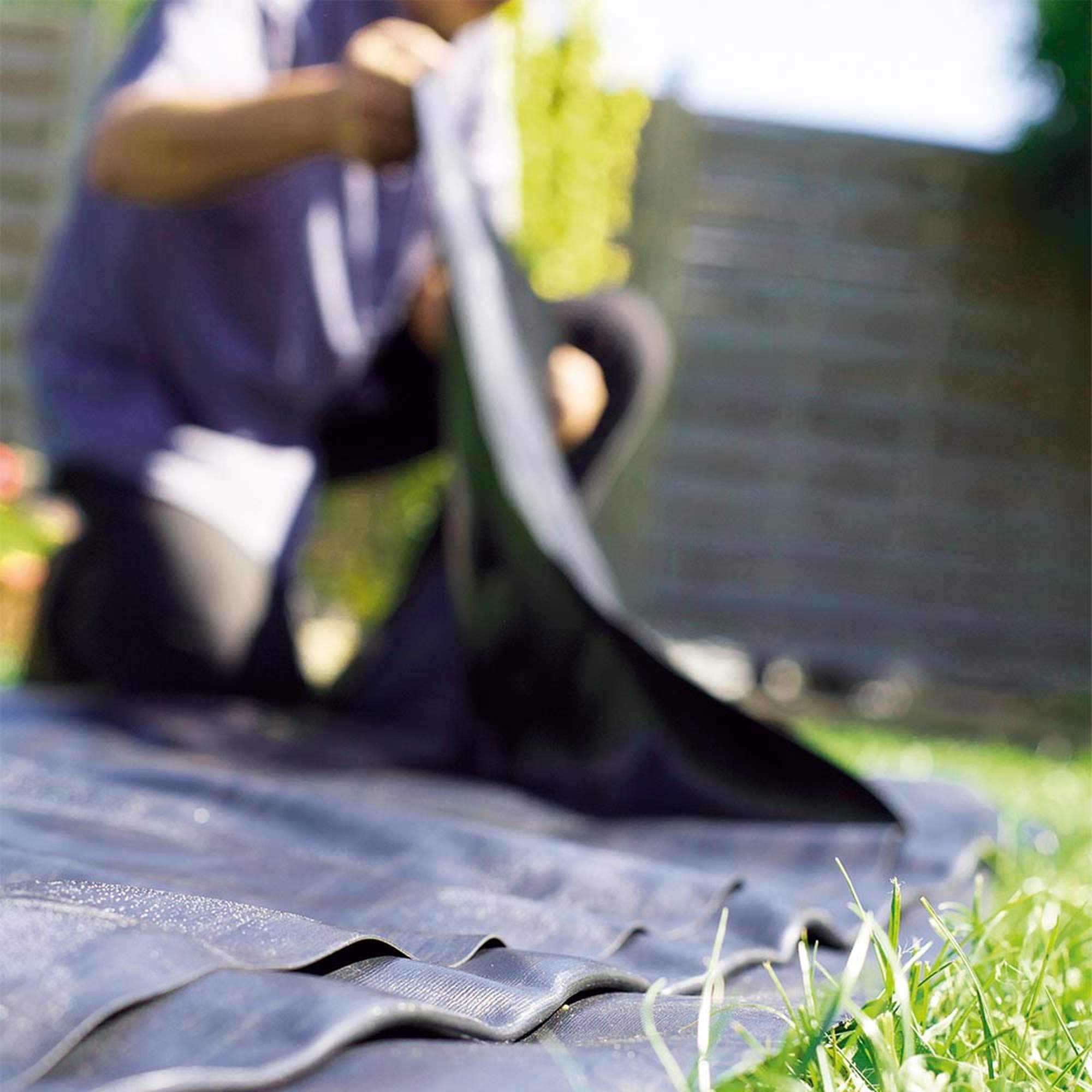 Heissner Teichfolie PVC schwarz, Stärke 1,00 mm | 6-48 m² (4x4m)