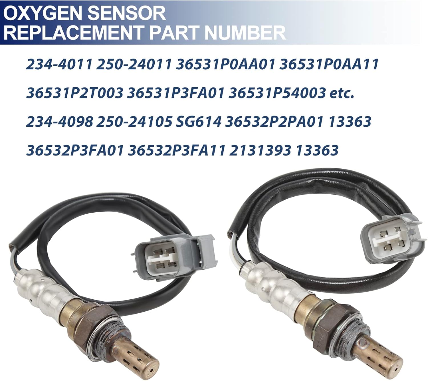O2 Oxygen Sensor Upstream and Downstream for Honda Civic 1.6L 1999-2000, CR-V 2.0L 1997-2001, for Acura Integra 1.8L 1996-2001, Replace 234-4011 234-4098 2Pcs