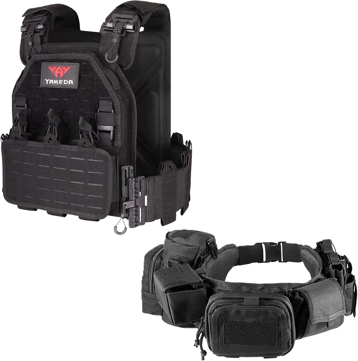 YAKEDA Laser-Cutting Tactical Vest Duty Belts Law Enforcement