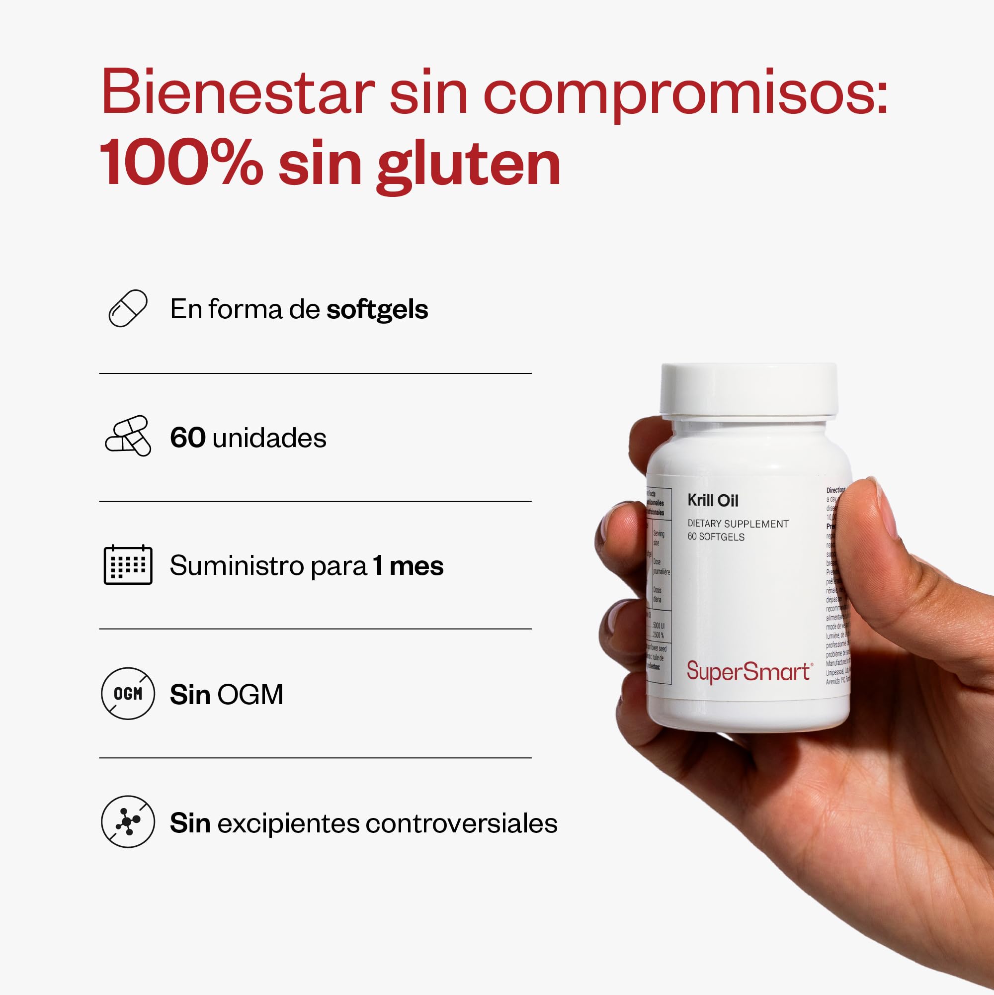 Aceite de Krill - Favorece una Presión Arterial Normal - SuperSmart