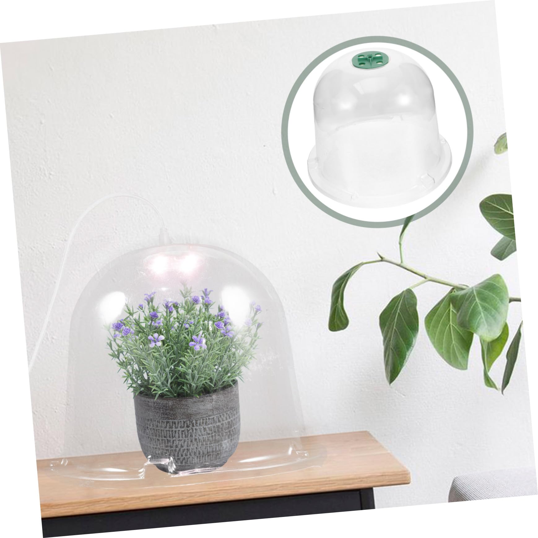 De Transparente con Luz Led Cubierta Protectora Reutilizable para Jardín Invernadero Mini para De para Protección Invierno