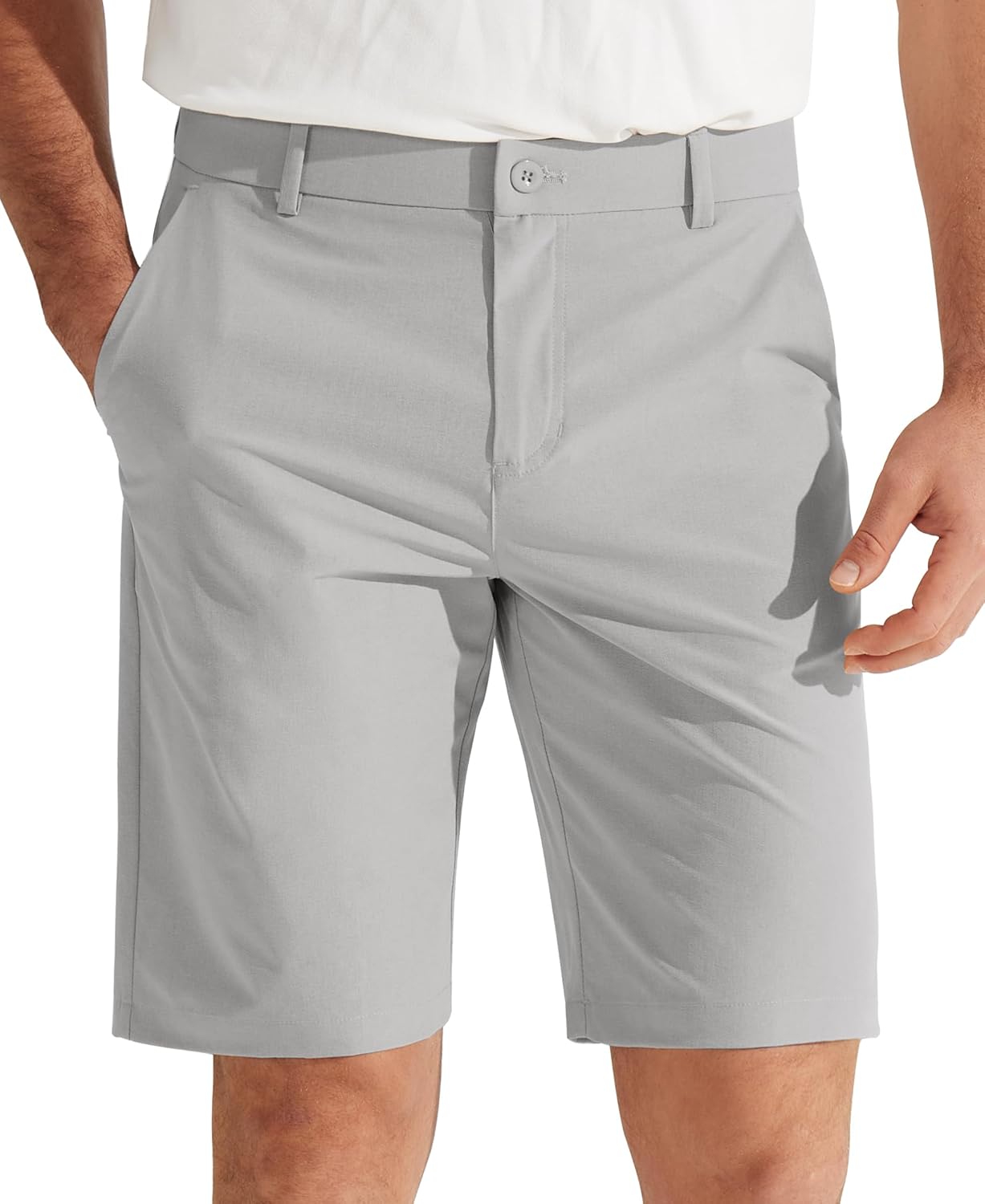 Libin Mens Golf Shorts 7"/9" Work Dress Shorts Casual Flat Front Hybrid Short Lightweight Quick Dry Water Resistant