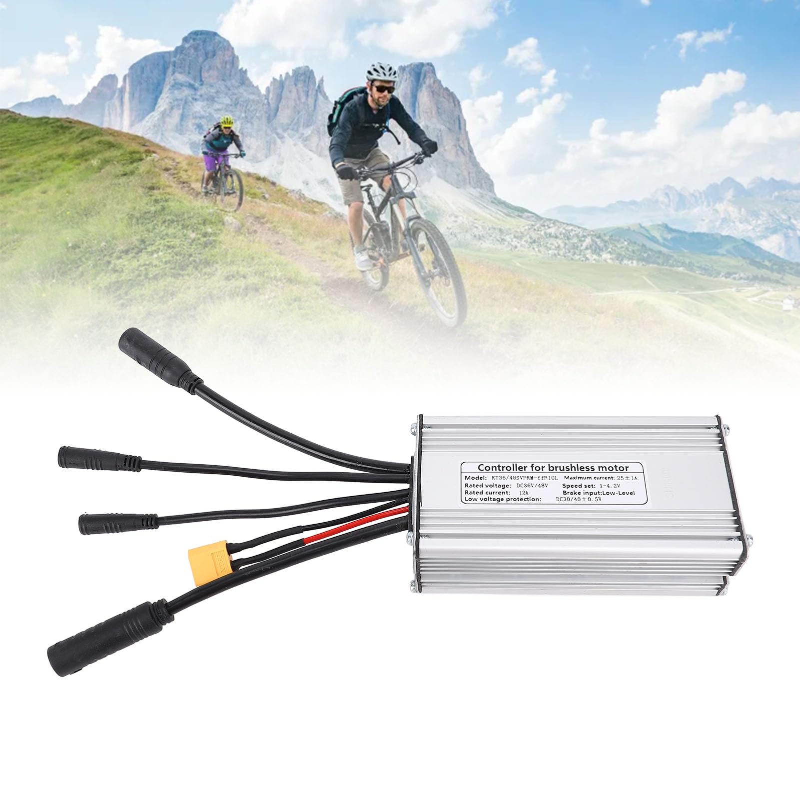 Rower Górski Kontroler Silnika Wodoodporne Złącze Aluminium Aluminium Kontroler 36 V 48V 250 W 500 W 750W Silnik