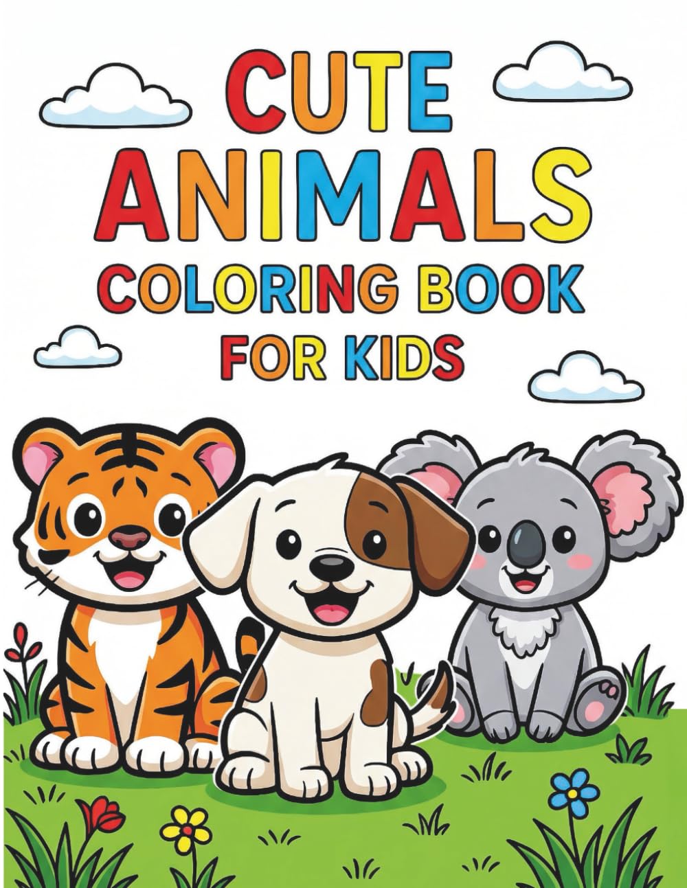 Cute Animals Coloring Book for Kids (Little Tiny Coloring Collection)