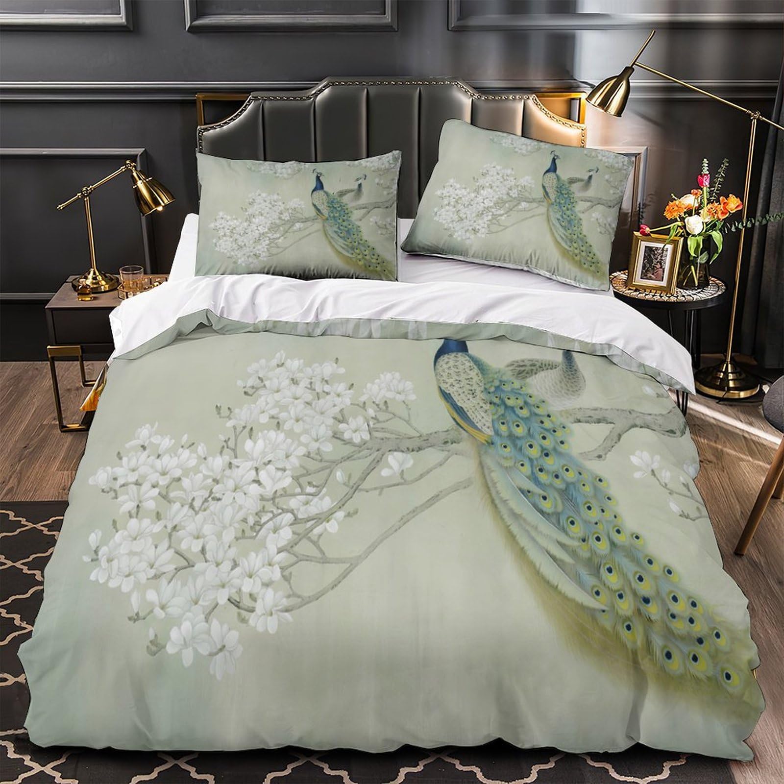 Housse de couette microfibre respirante et hypoallergénique 220x240cm