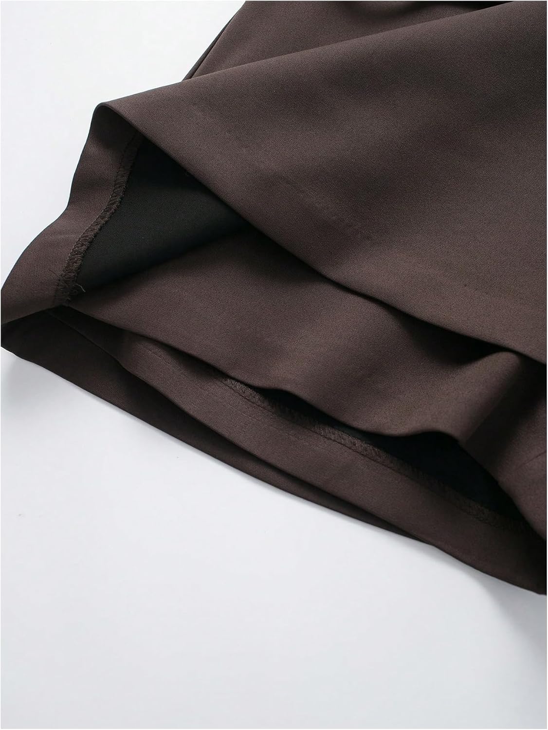 Women's Zip Up Skort Low Rise Mini Skirt A Line Belted Going Out Shorts - Image 5