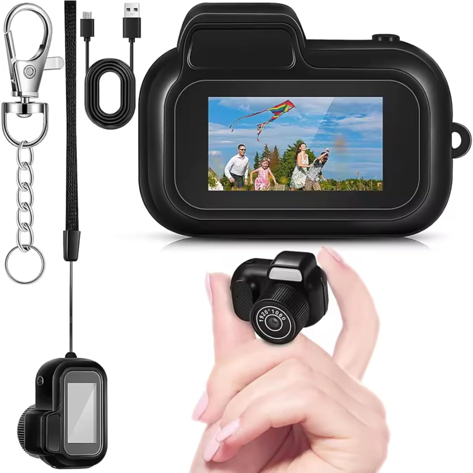 Amazon | 世界最小のカメラ、ミニカメラ、デジタルカメラ 1080P 2 MP
