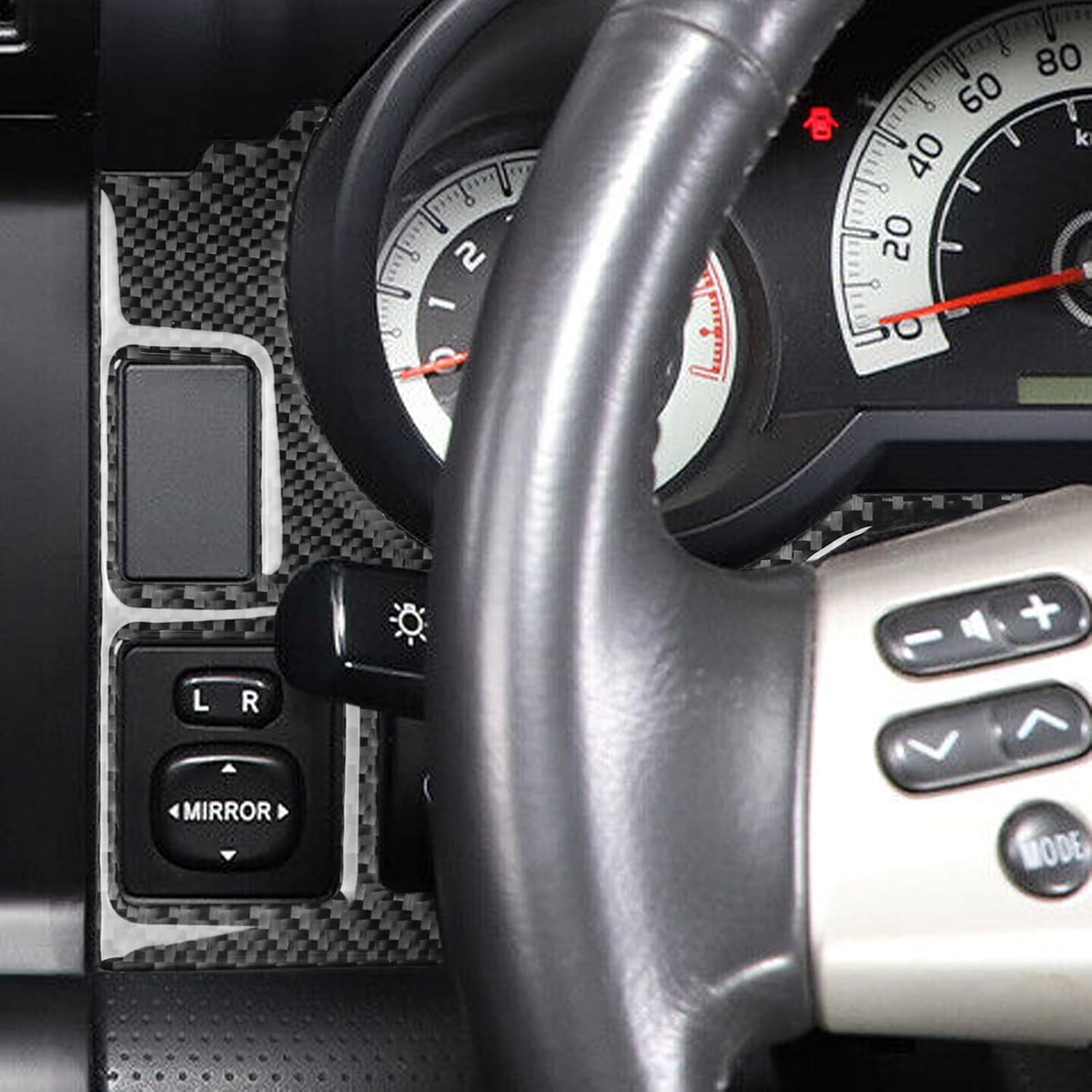 Compatible with Toyota FJ Cruiser 2007-2014 Car Dash Instrument Panel Frame Trim Strip Speedometer Lower Part Trim Strip Fuel Gauge Decor RPM Gauge Sticker